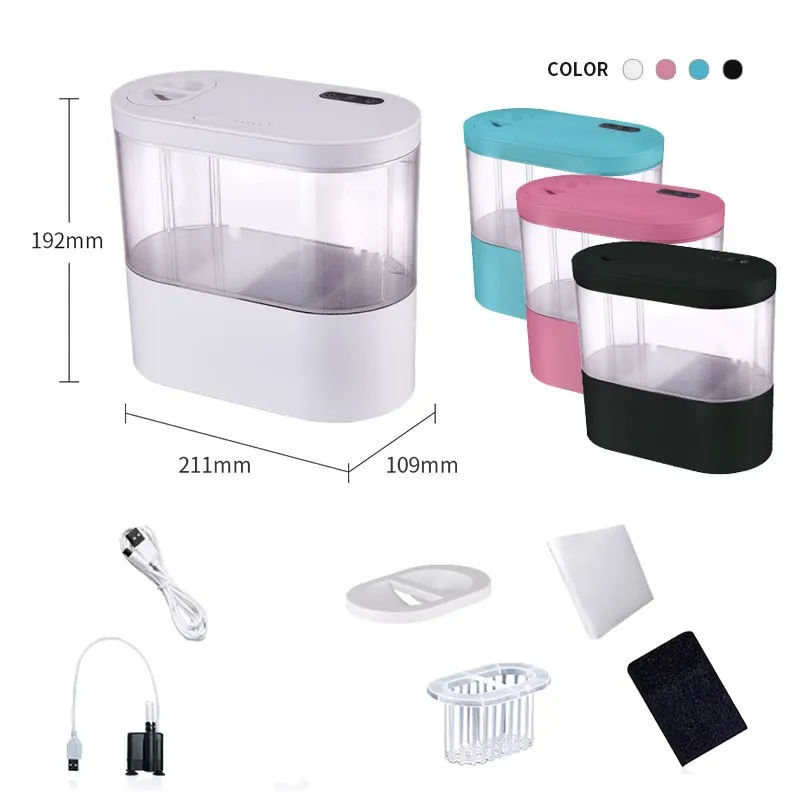Aquário de Mesa para Peixes Betta 4L com Bomba e Luz LED - Imagem 6