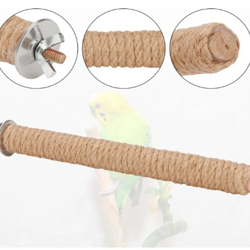 Poleiro de Madeira para Pássaros com Encaixe na Gaiola - Image 6