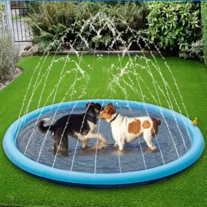tapete aspersor inflável para cães