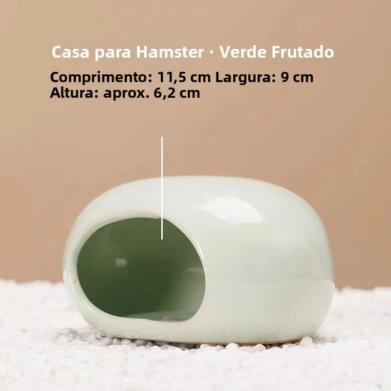 Casa de Cerâmica para Hamsters e Coelhos com Função Refrescante - Imagem 4