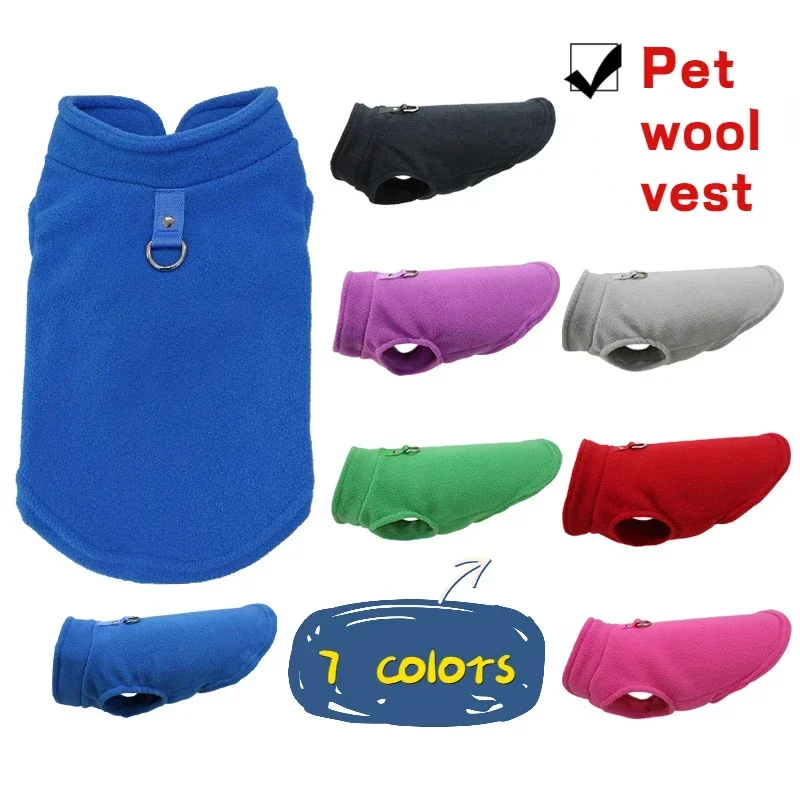 Colete de Lã para Cães e Gatos Pequenos Térmico de Inverno - Imagem 3