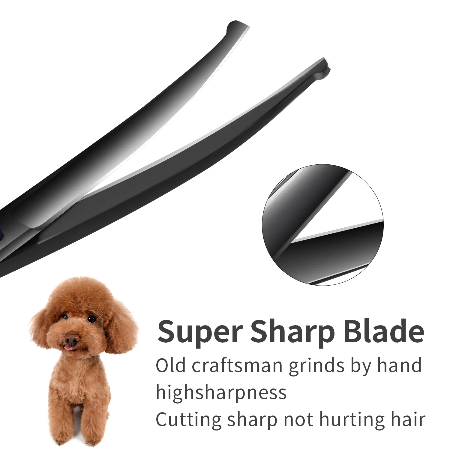 Kit Tesouras para Tosa de Cães e Gatos Aço Inoxidável 4 Peças - Imagem 2