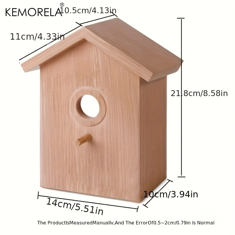 Kemorela Ninho para Pássaros Janela de Vidro para Visualização - Image 6