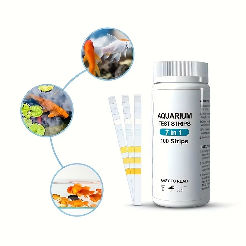 Tiras de Teste de Água 7 em 1 para Aquário e Piscina - Imagem 6