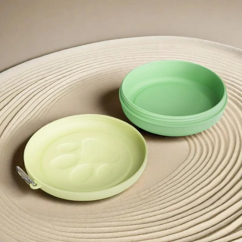 Tigela Portátil para Cães com Caixa de Lanches para Camping - Imagem 2