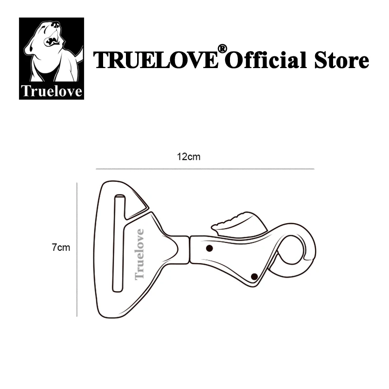 Truelove Fivela Cinto para Cães em Liga de Alumínio para Coleira ou Arnês - Imagem 4