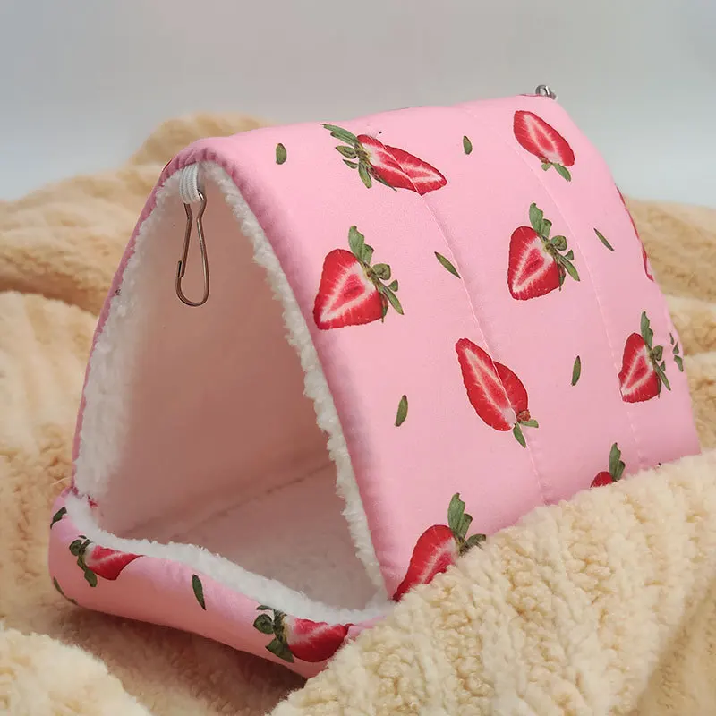 Ninho Triangular Quente para Pássaros e Roedores com Estampa - Image 4