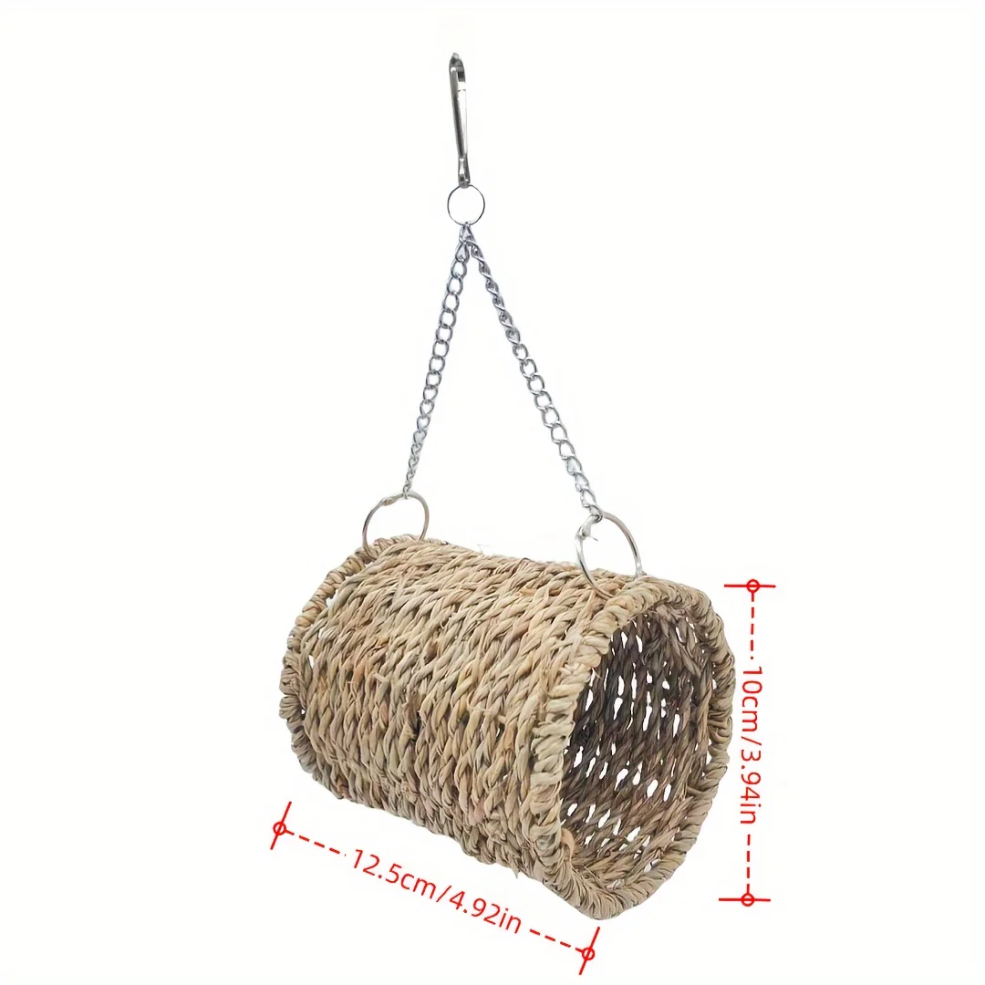 Ninho Túnel de Grama para Hamster e Pássaros de Pendurar - Imagem 2
