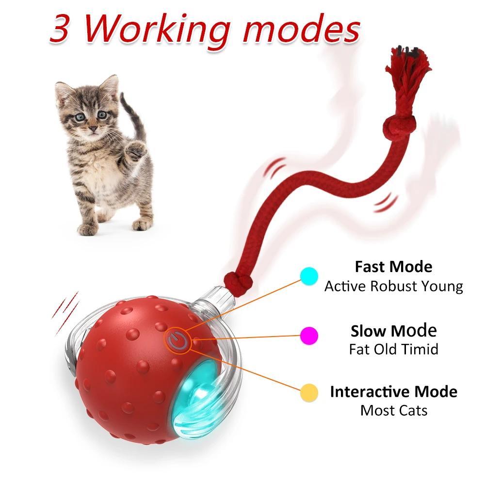 Bola Interativa para Gatos com Som de Pássaro e Sensor de Movimento - Imagem 2