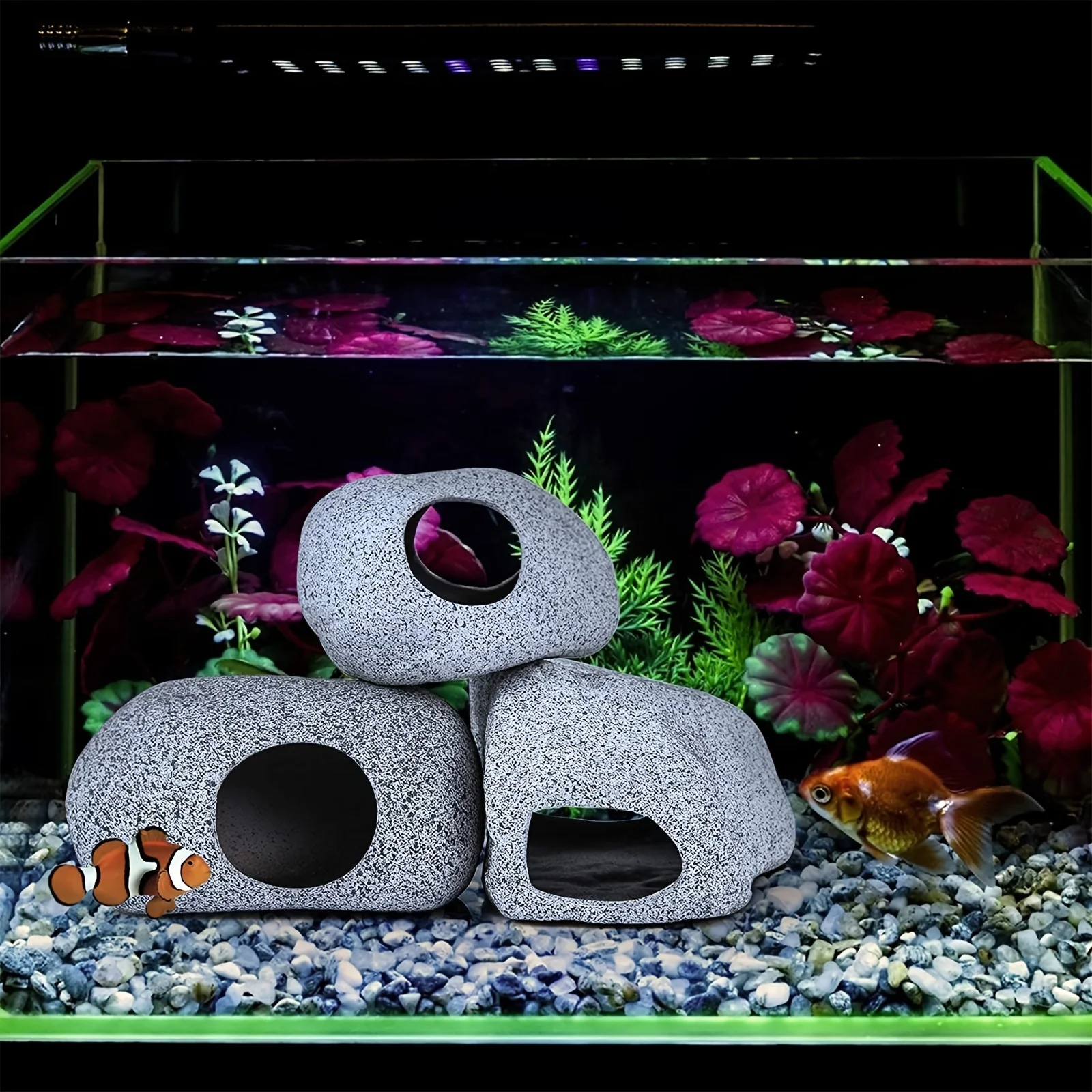 Pedras Decorativas para Aquário Caverna Marrom - Imagem 6