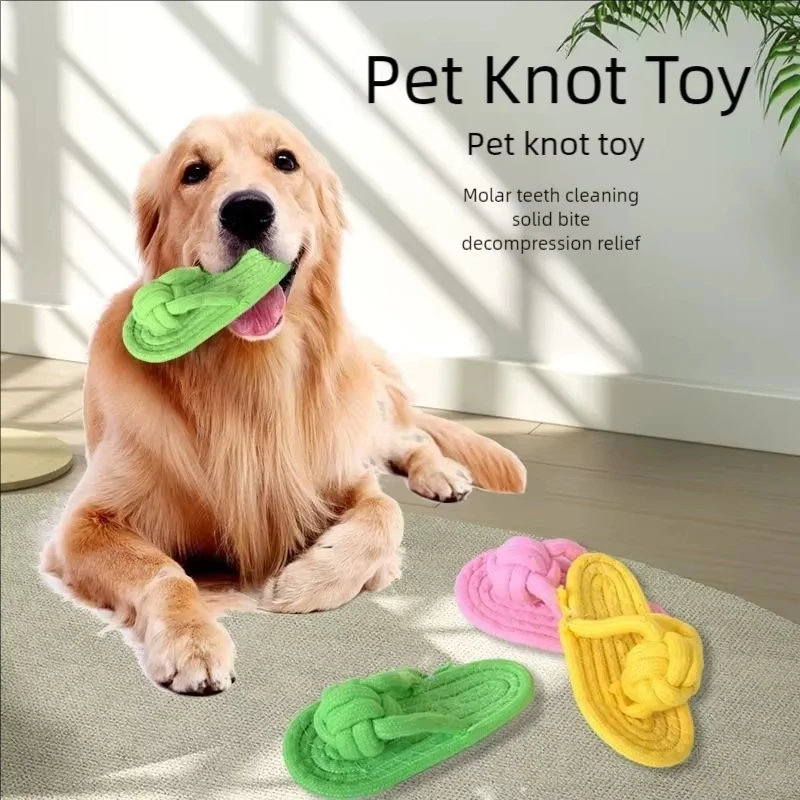 Brinquedo de Corda para Cães Pequenos Tipo Chinelo, Fácil de Limpar - Image 6
