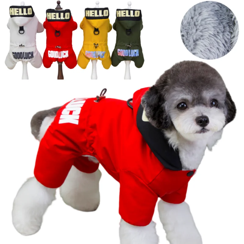 Casaco Impermeável para Cães com Capuz Lavável - Image 2