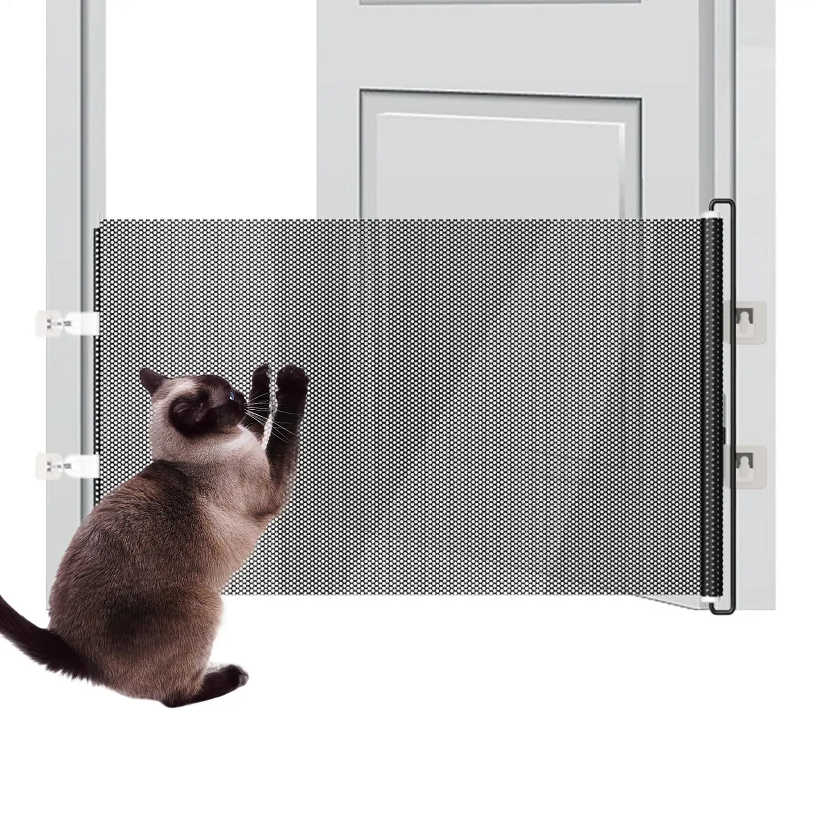 barreira retrátil para cães e gatos sem furo