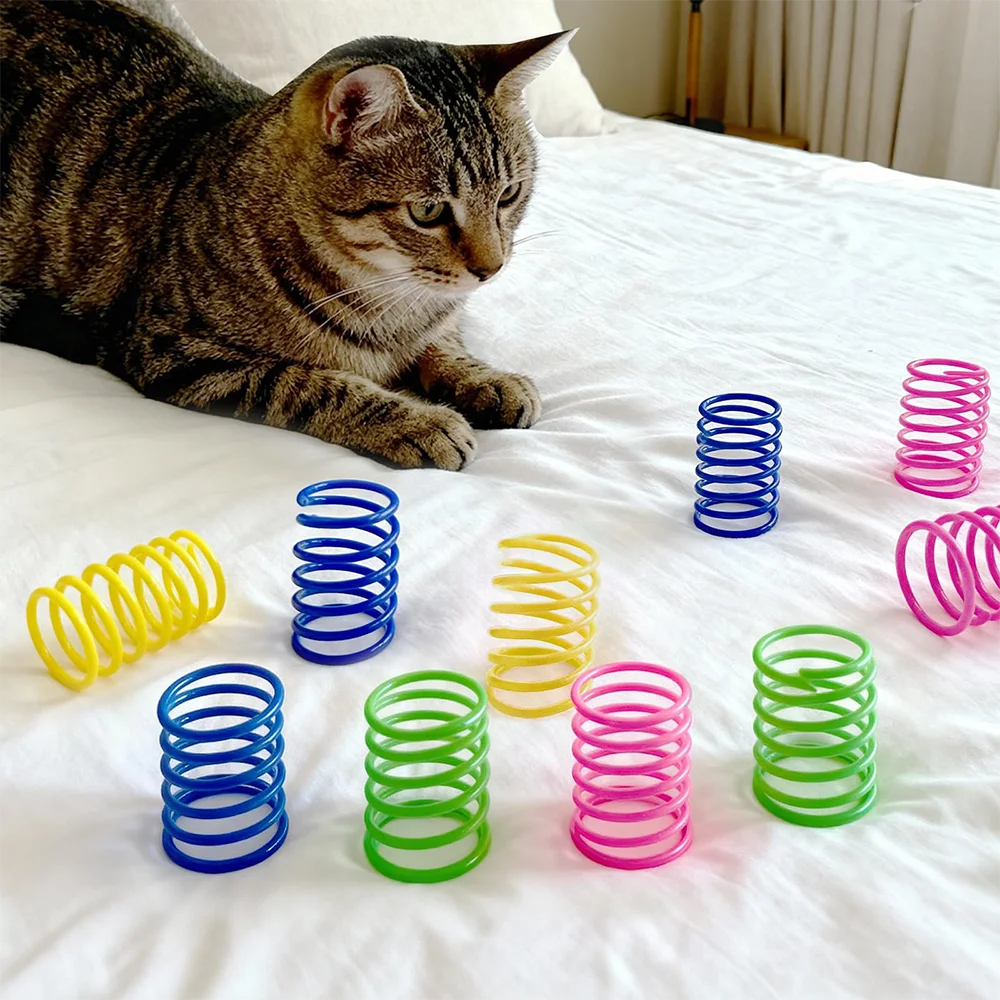 Brinquedo Mola para Gatos com 20/40/60 Peças para Brincadeiras - Imagem 3