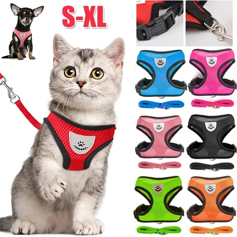 peitoral ajustável para cães e gatos