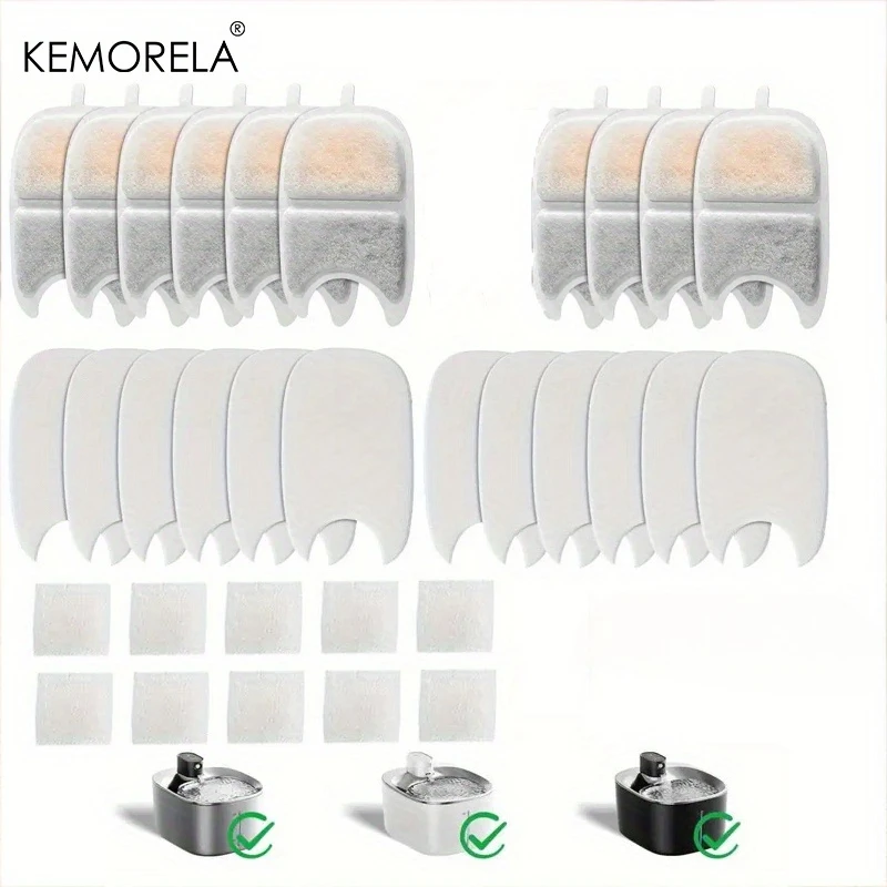 Esponjas de Filtro para Bebedouro de Pets 10 Peças para 4 L - Imagem 5