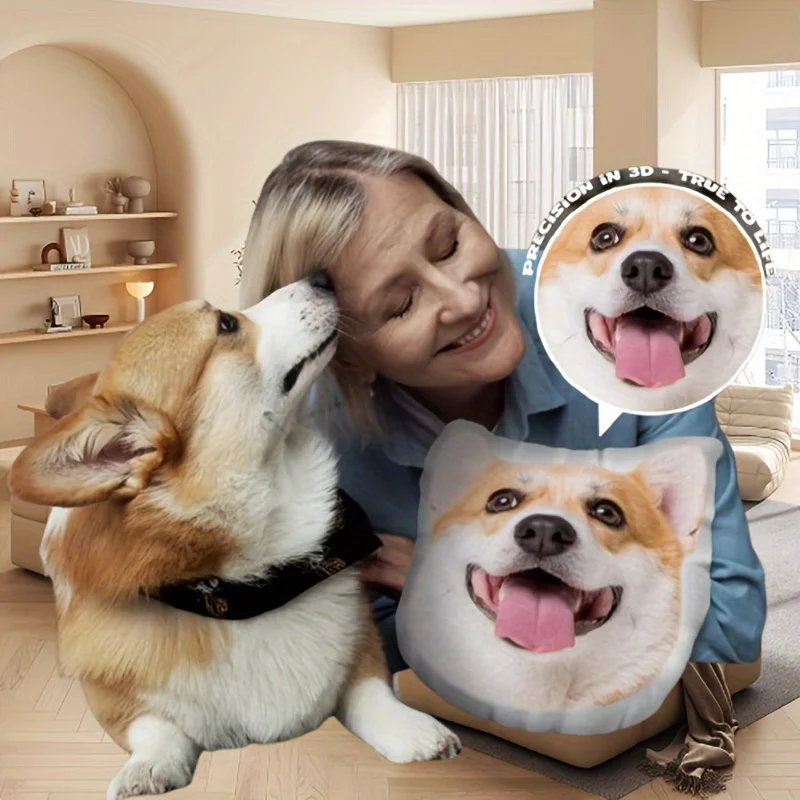 Almofada de Pelúcia para Pets com Foto Personalizável Dupla Face - Image 3
