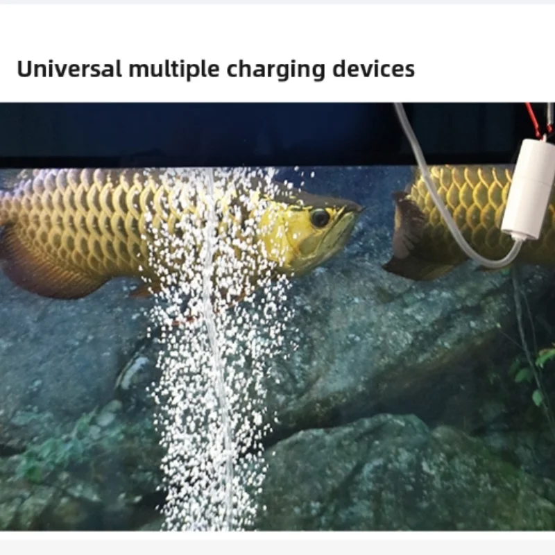 Bomba de Oxigênio para Aquário Mini USB Recarregável Portátil - Imagem 5