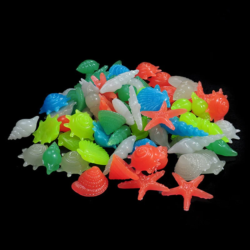 Pedras Luminosas para Aquário 50 pçs Formato Concha 2-4 cm - Imagem 6