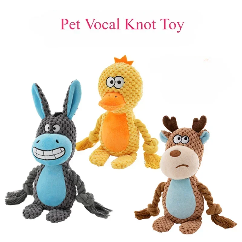 Brinquedo de Pelúcia para Cães Grandes com Som e Corda - Imagem 2