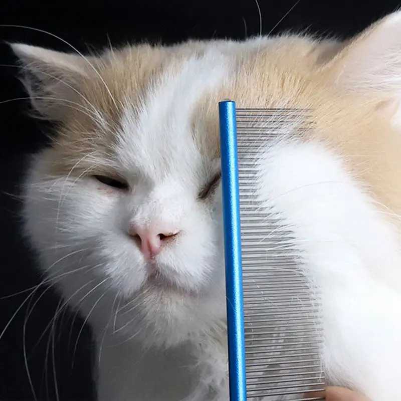 Pente de Alumínio para Cães e Gatos de 16 cm para Remover Pelos - Image 3
