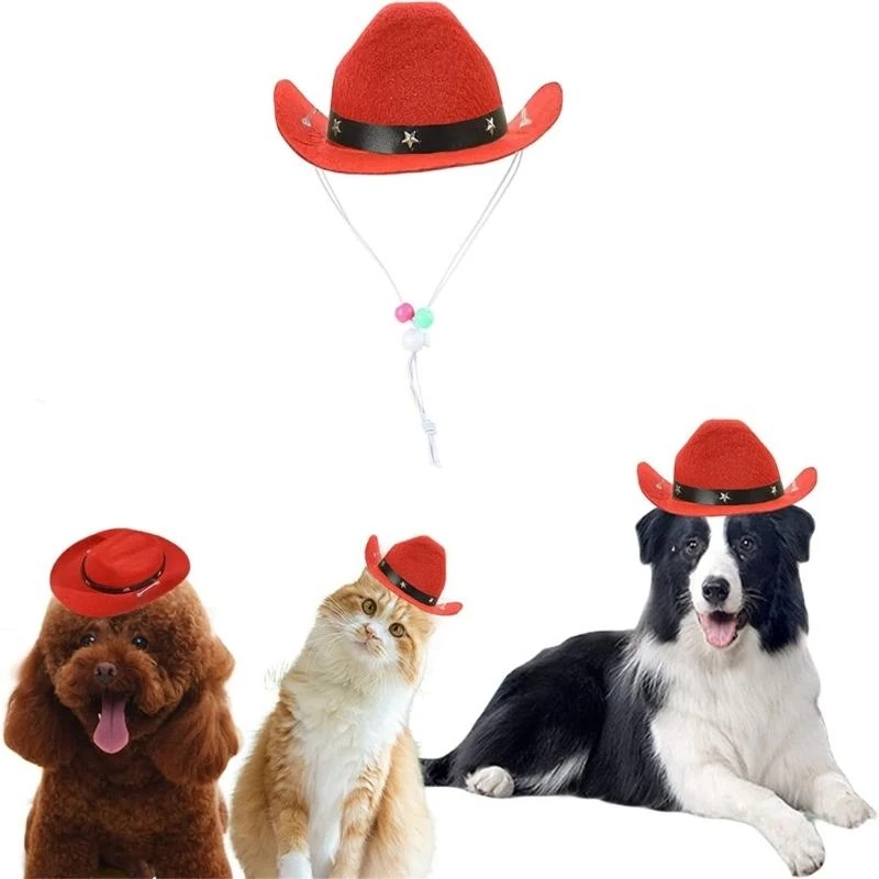 Chapéu de Cowboy para Cães com Bandana de Poliéster - Imagem 6