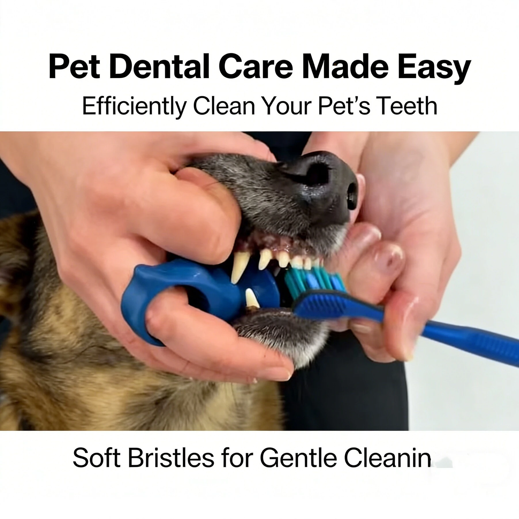 Escova de Dentes de Silicone para Cães e Gatos, Escova de Dedo Macia - Imagem 2