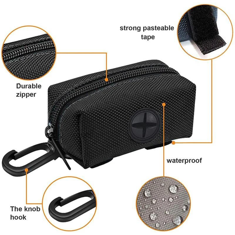 Suporte para Sacos de Cocô para Cães com Clipe Metálico para Coleira - Imagem 4
