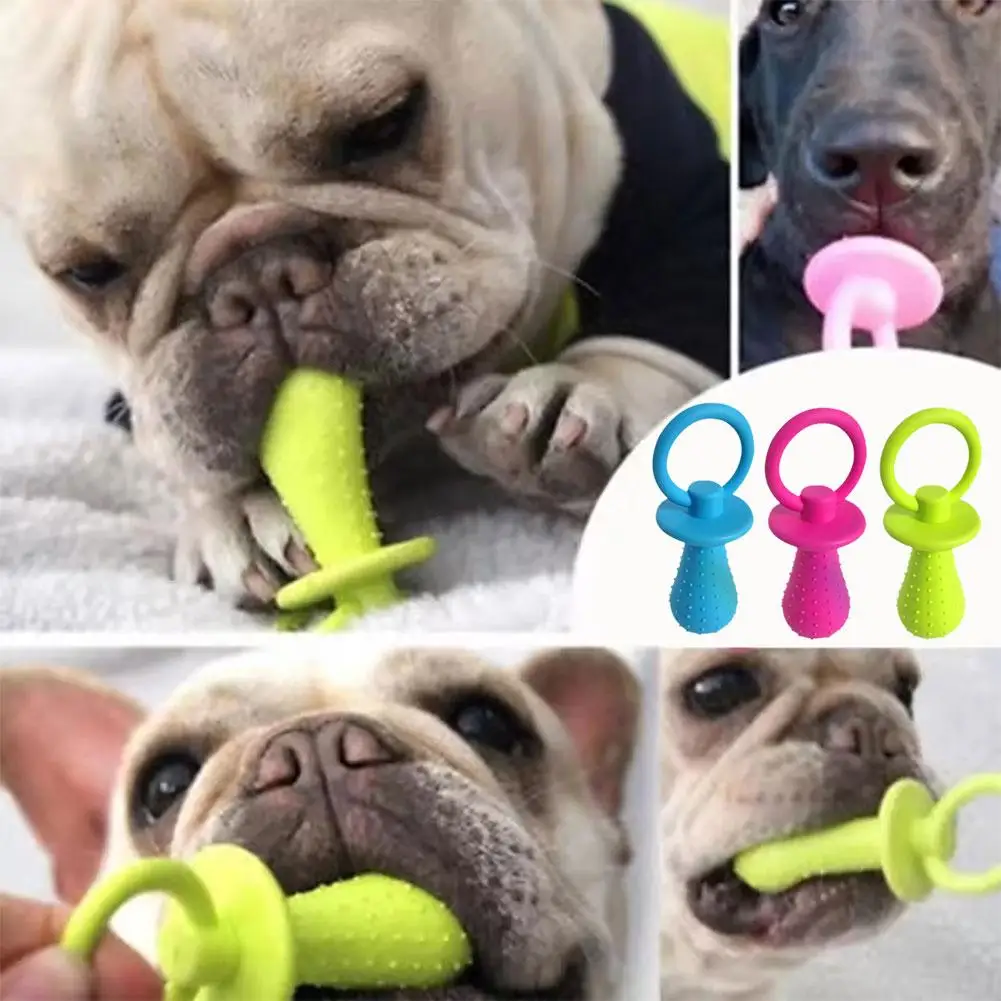 Brinquedo Chupeta para Cães de Borracha TPR com Sino para Mastigar - Imagem 2