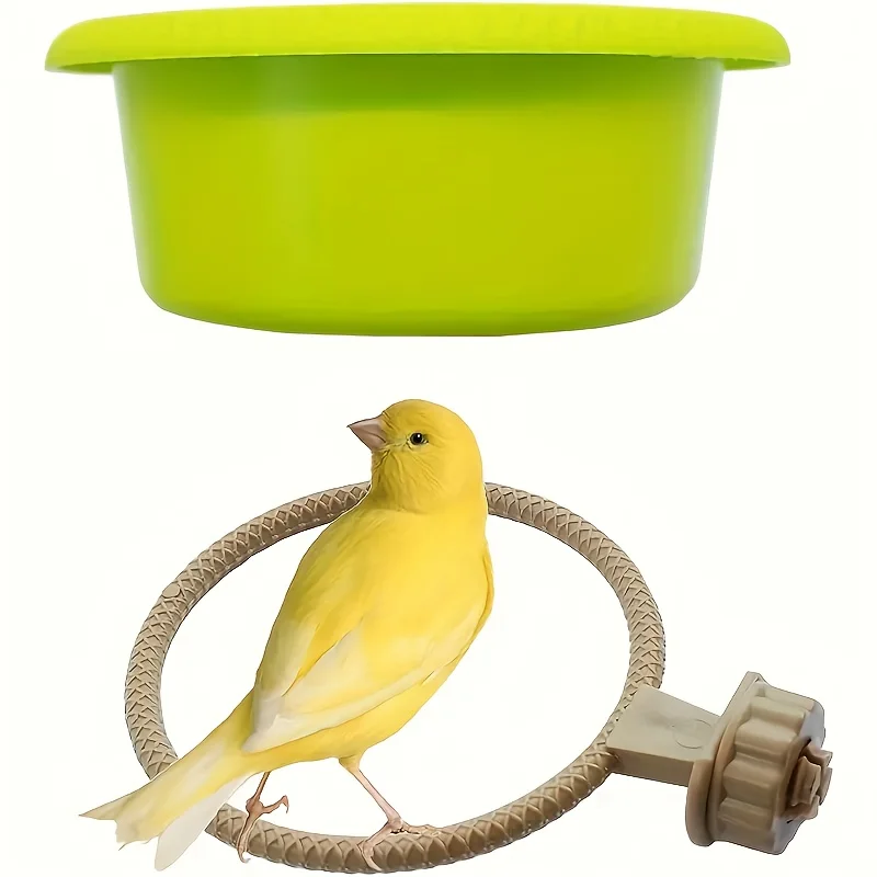 Banheira para Pássaros com Anel de Montagem na Gaiola Verde 12 cm - Imagem 6