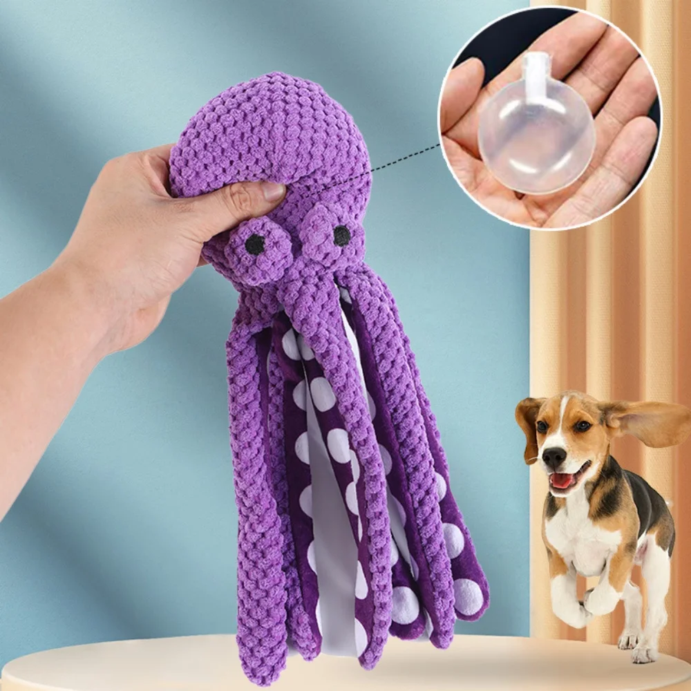 Brinquedo de Pelúcia para Cães Polvo com Som e Aroma - Imagem 4