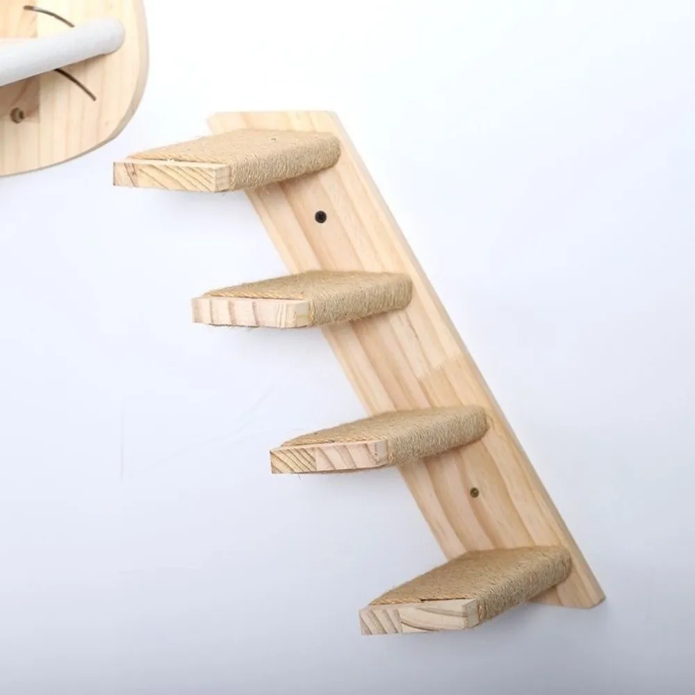 Prateleira de Escalada para Gatos de Madeira com Sisal 21 cm - Image 3