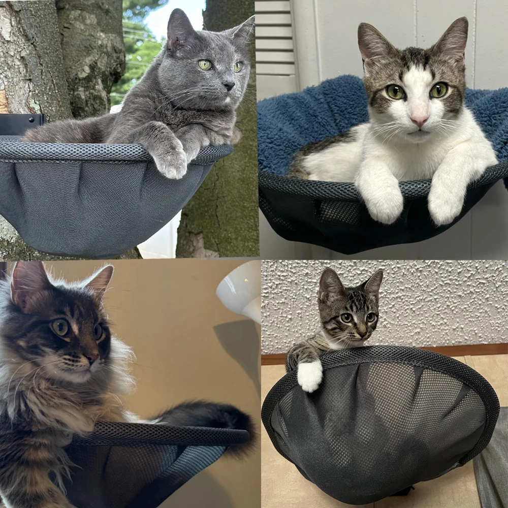 Rede para Gatos de Parede Dobrável e Removível para Limpeza - Imagem 6