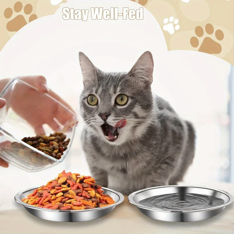 Tigela para Gatos de Aço Inoxidável 16 cm Antiderrapante - Imagem 2