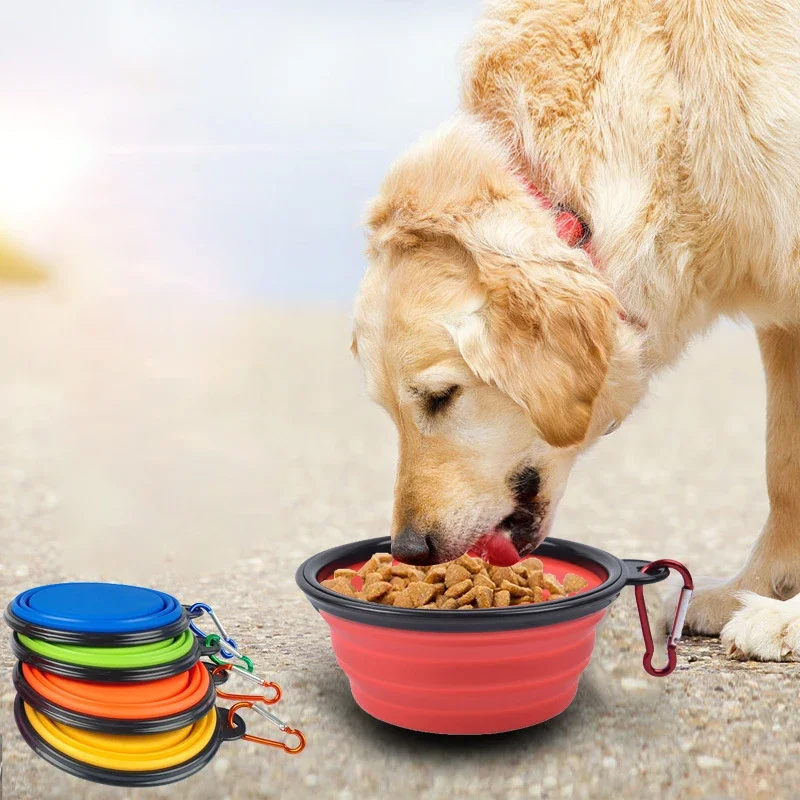 Tigela Dobrável para Cães de Silicone 350ml para Viagem Portátil - Image 2