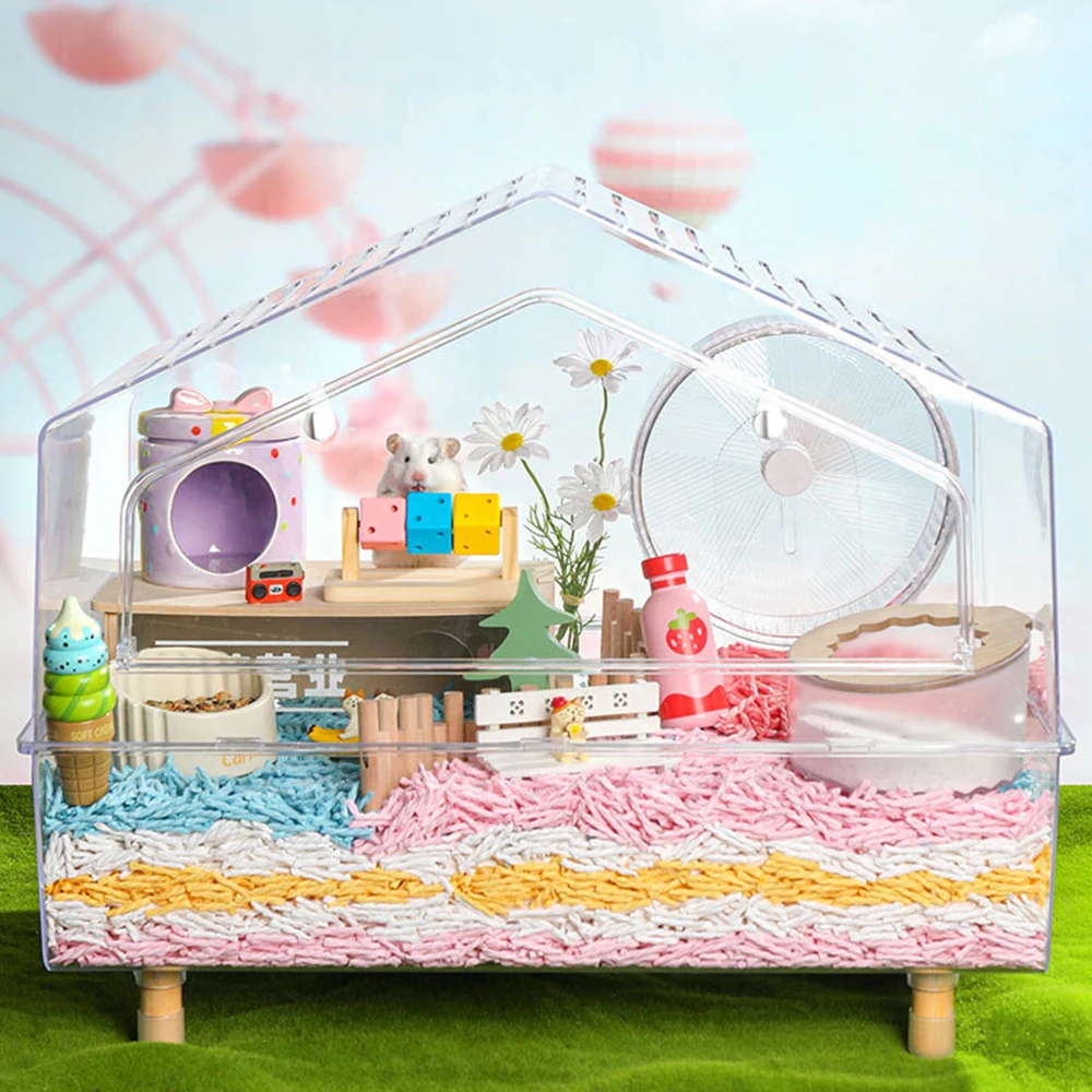 Brinquedo de Madeira para Hamster com Bloco de Moer Dentes - Imagem 3