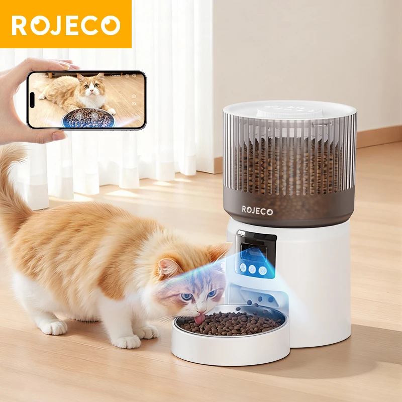 alimentador automático com câmera para gatos e cães