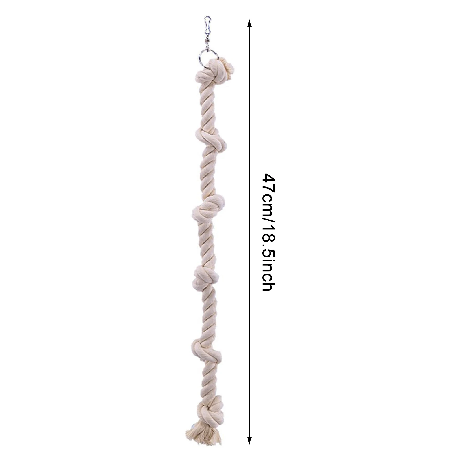 Brinquedo de Escalada para Pássaros de Corda de Algodão 40 cm - Image 6