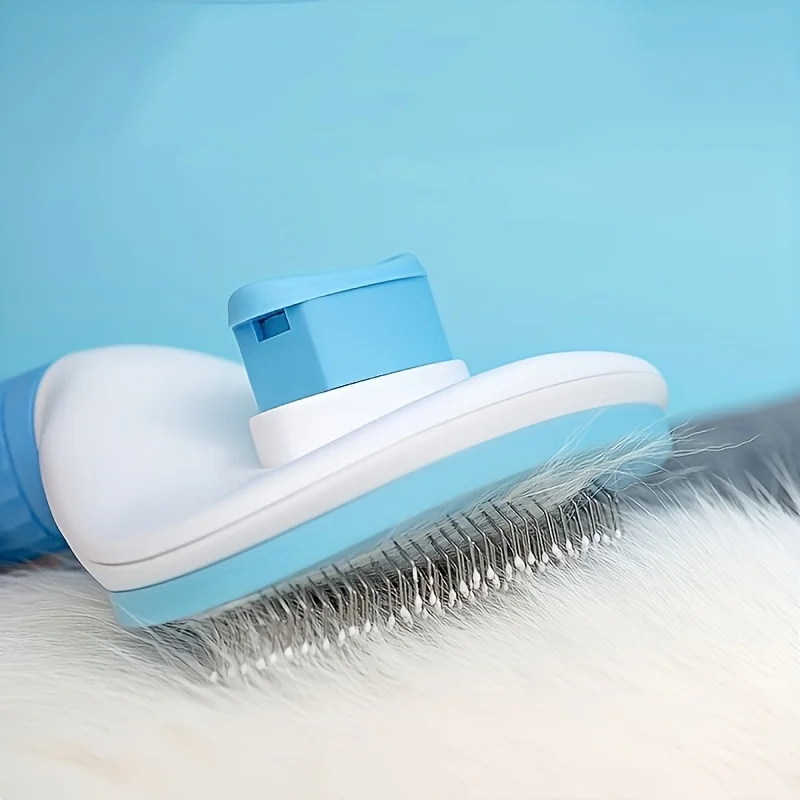 Escova para Cães e Gatos com Remoção de Pelos em Um Toque - Image 3