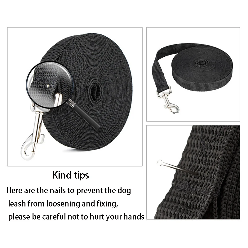 Coleira Guia para Cães de Nylon 10 m para Treinamento e Passeio - Imagem 3