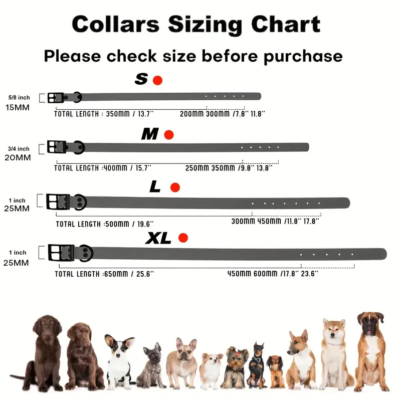 Coleira para Cães de PVC Ajustável e Fácil de Limpar - Imagem 3