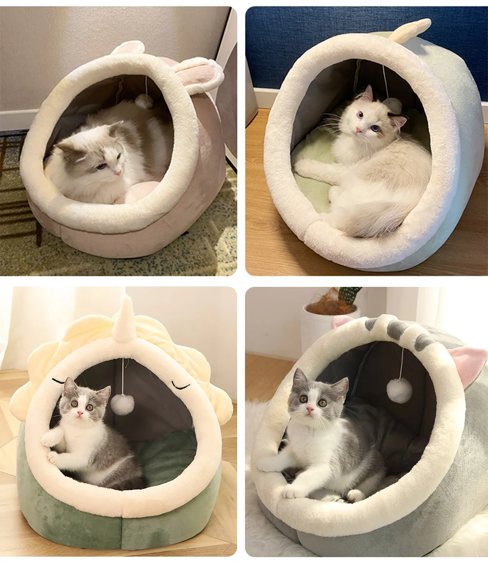 Cama Toca para Gatos e Cães Pequenos Dobrável e Lavável - Imagem 6