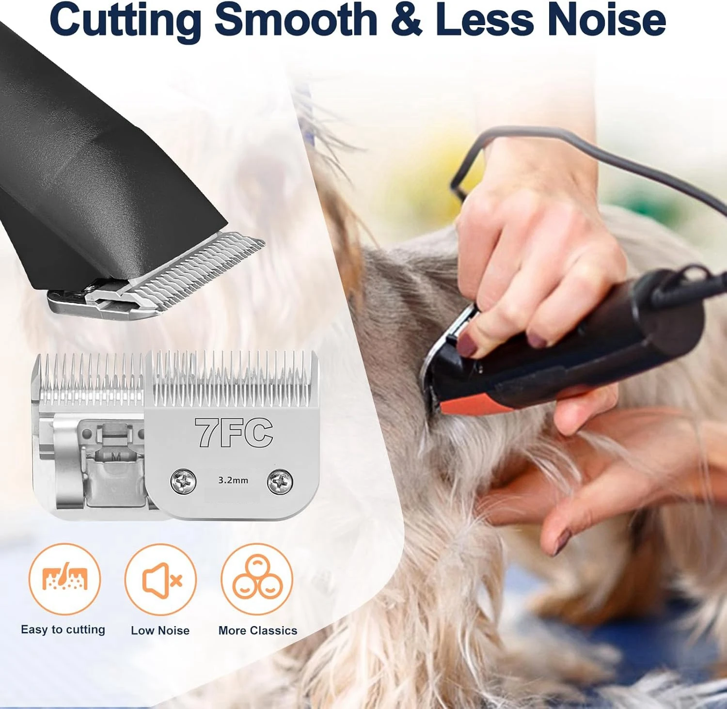 Lâmina de Tosquiadeira para Cães e Gatos de Aço Cromado 1,5 mm - Imagem 4