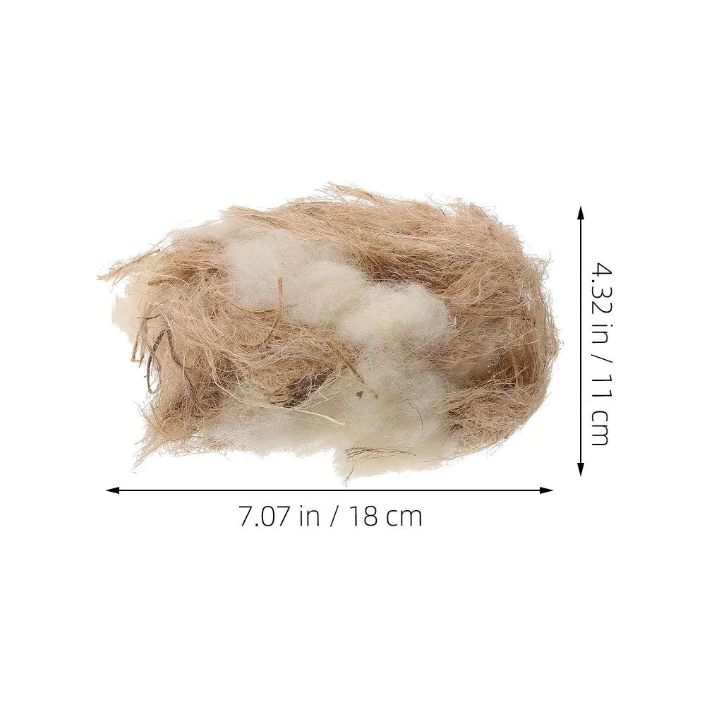 Material para Ninho de Pássaros com Juta, Ráfia e Algodão - Imagem 6