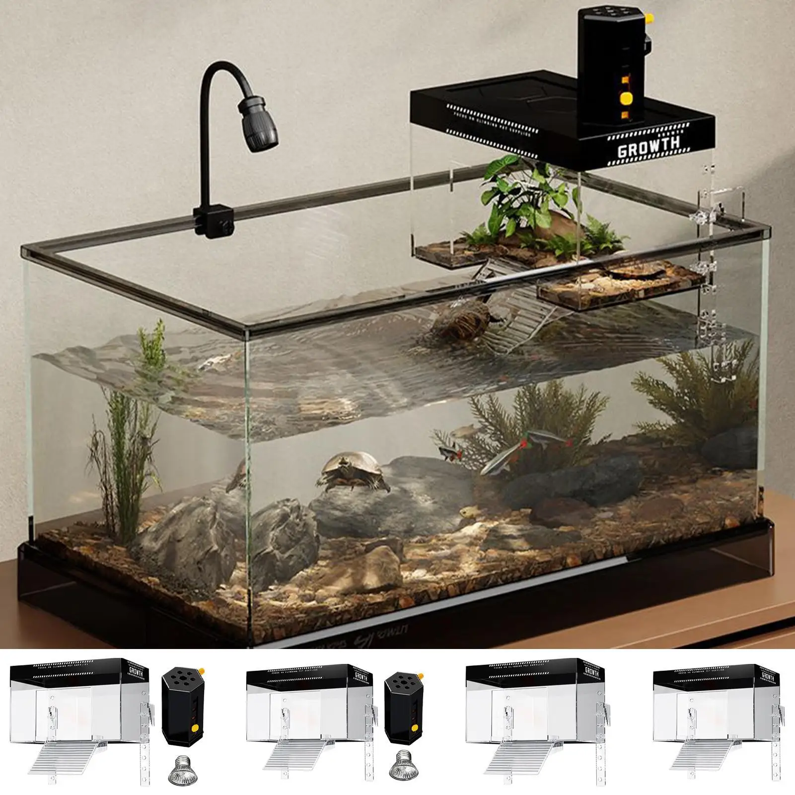Plataforma de Aquecimento para Tartarugas com Rampa Antiderrapante - Imagem 2
