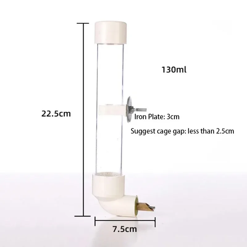 Bebedouro para Pássaros e Hamsters 130 ml com Fixação na Gaiola - Imagem 5