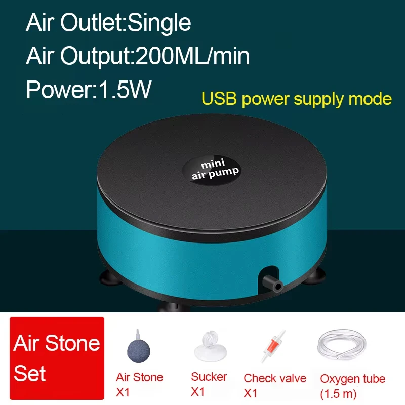 Bomba de Ar para Aquário 220ml/min 1.5W Ultra Silenciosa - Imagem 6
