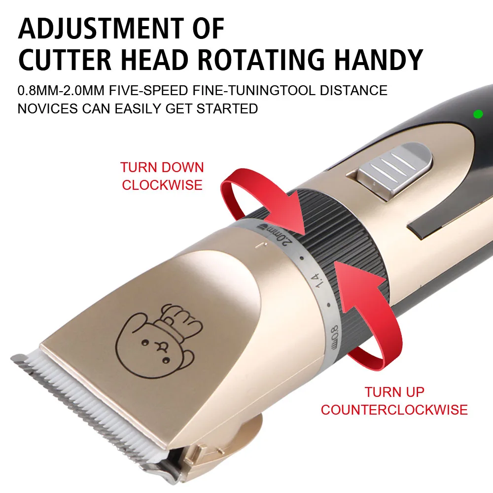 Aparador de Pelos para Cães e Gatos USB Recarregável e Sem Fio - Imagem 5