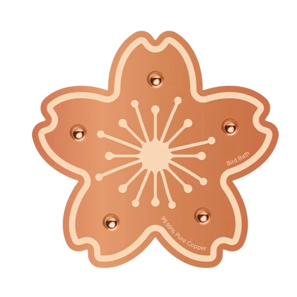 Banheira para Pássaros Cobre com Suporte Triplo - Imagem 3