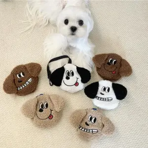 dispensador de saco higiênico de pelúcia para cães